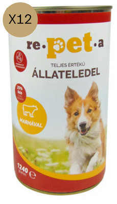 Repeta classic dog marha ízű nedves kutya konzerveledel - 1240g x12db